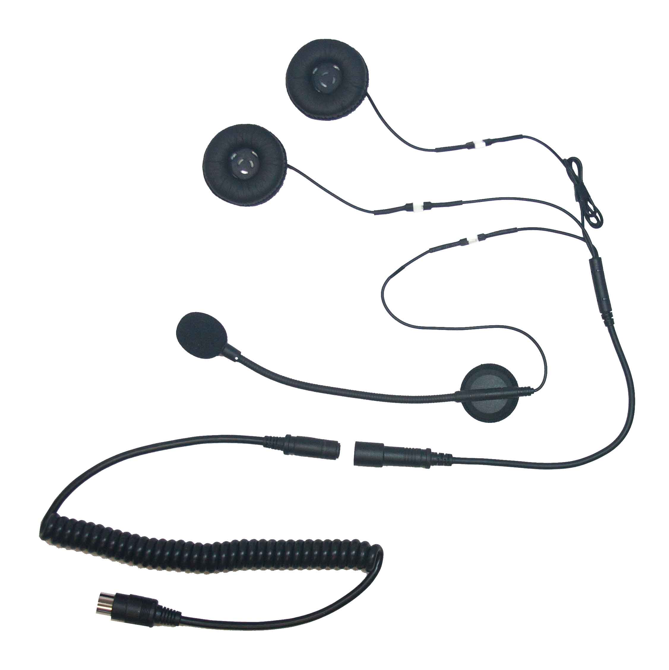 goldwing motorcycle helmet microphone IMC Motorcom HS-G130P 5 Pin Stereo Headset with Boom Microphone for Honda Goldwing (Mini Din)